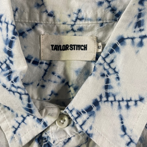 Taylor Stitch Dailola Shirt Mens 42 Large The Davis Linen Blend Luxury Preppy - Picture 2 of 11